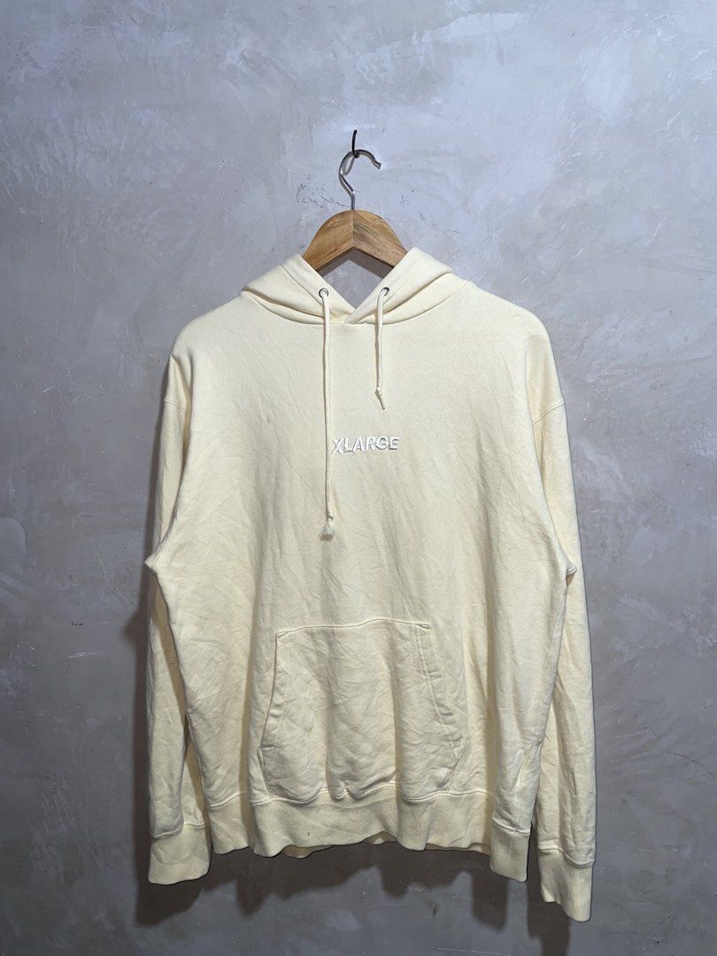 XLARGE Embroidery Standard Logo Pullover Hoodie (Category: Hoodies) located in Zamboanga. Submitted by guthens (Listing ID 1471070851, Image 1). Description: Condition- excellent Issue- none Color rate- 9.5/10 Color way- Cream / Off-White Fit for- L to xl.