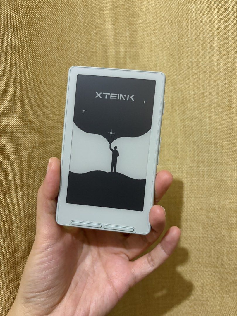 Xteink X4 Classic (China version) (Category: E-Readers) located in Quezon City. Submitted by lemonlime91 (Listing ID 1471069294, Image 2). Description: - Model: Xteink X4 Classic (China version) - Color: Off-White/Light gray - Storage: 16GB - Inclusions: Comes with 3 cases, reading light, screen protector and a card reader - Condition: Looks brand new - Lady owned - Bought it for 4,300 - Last price posted - MOP: BPI only No rush shipping please �