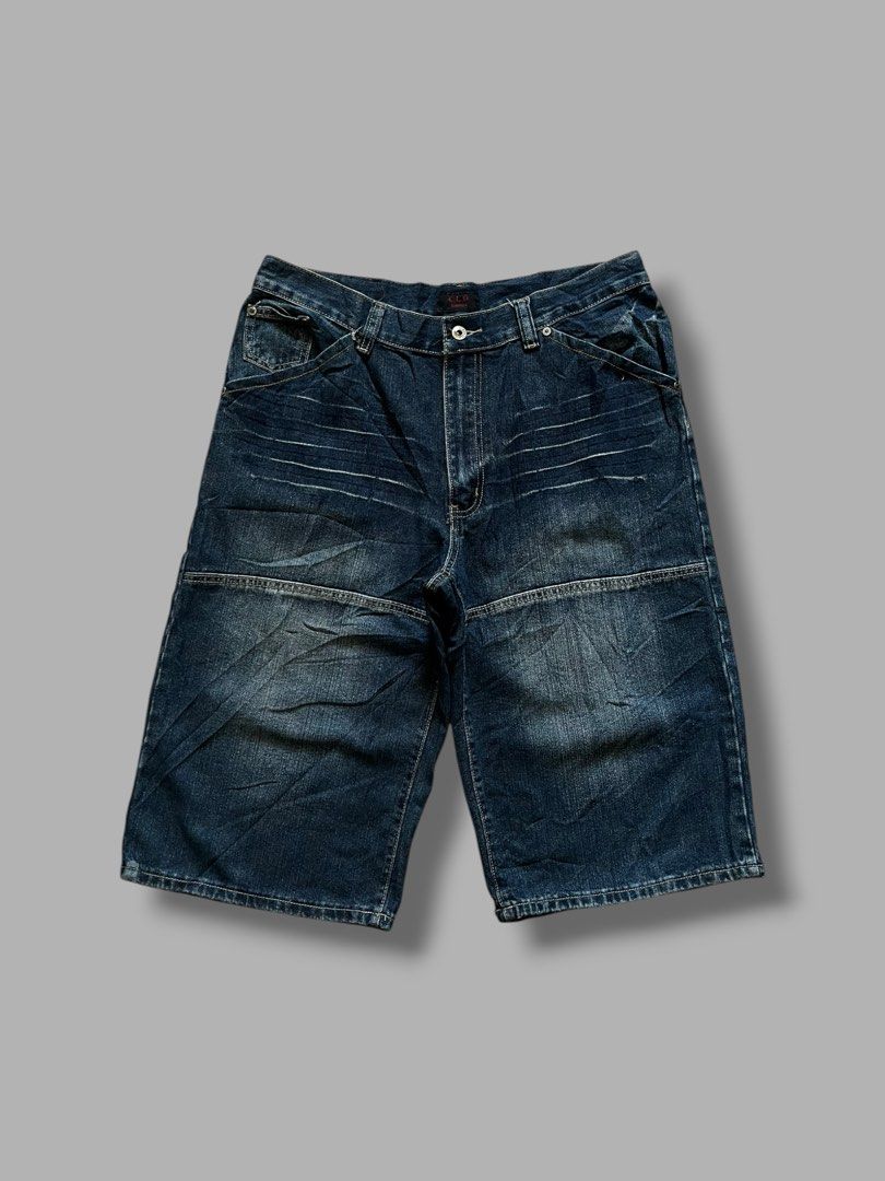 Y2K CLD Jeans Double Knee Jorts (Category: Shorts) located in Cebu City. Submitted by dip.thrift (Listing ID 1471039515, Image 1). Description: Y2K CLD Jeans Double Knee Jorts ▫️Complete Tags ▫️Waistline: 34-36 Length: 27 Thigh: 13.5 Leg Opening: 12 ▫️Issue: None ▫️Color Rate: 10/10 ▫️Condition: 10/10 -Fave! Will keep if not sold. .
