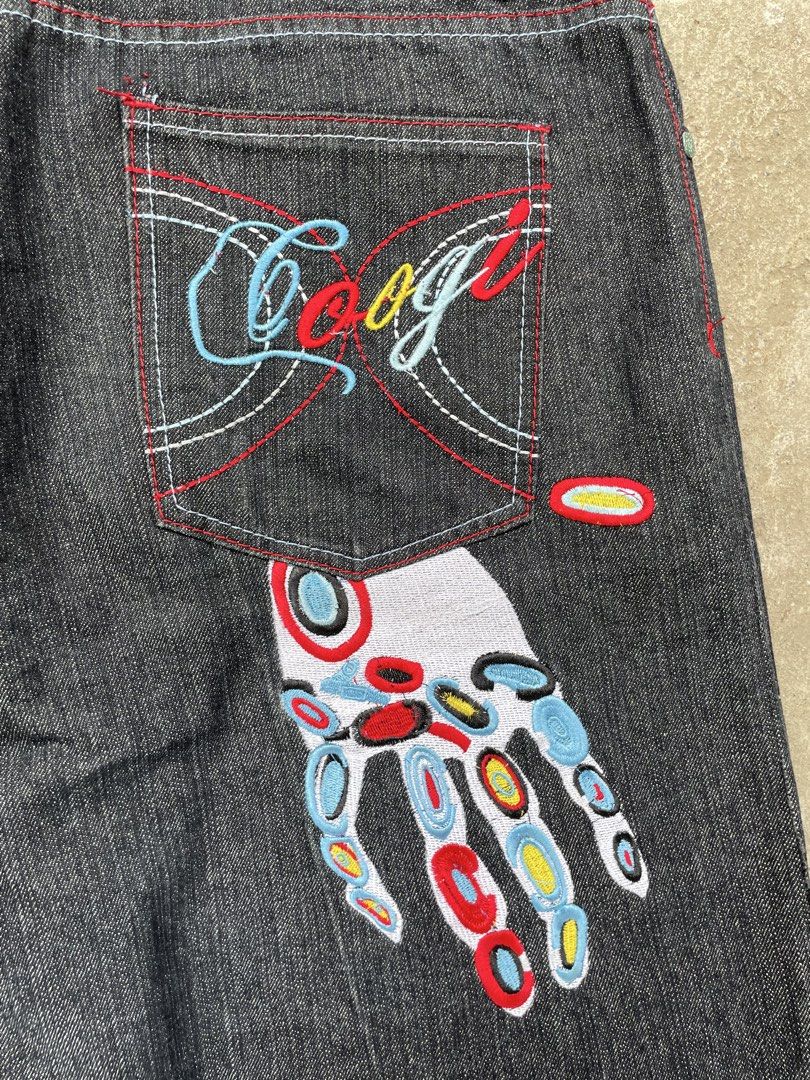 Y2k Coogi Jeans 🤚 (Category: Jeans) located in Roxas City. Submitted by patch_archive (Listing ID 1471078465, Image 3). Description: Y2k Coogi Jeans 🤚 📏 ACTUAL DIMENSION USING INCHES 👖 WAIST : 36 👖 LENGTH : 39 👖 THIGH : 14 👖 HEM : 10 👖 FLAWS : ALTERED 🏷️ PRICE : 4K PHP + SF * MESSAGE ME IF YOU HAVE ANY OTHER QUESTION ABOUT SIZING . 🚚 Local shipping fee ( 70-85 Php) ✈️ International Shipping fee cost “DM” 💳 Mode of payment ( Gcash, PayP