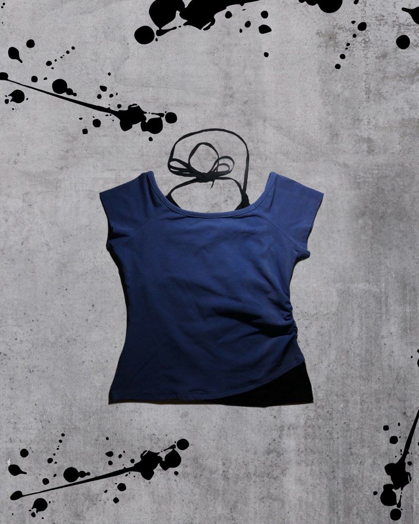Y2K Grunge Edgy Alt Graphic Top (Category: Shirts) located in Calamba. Submitted by kiyanc3 (Listing ID 1470980573, Image 3). Description: No Issue - Size Small to Large - With Inner - Side Ruched - Short Sleeve .