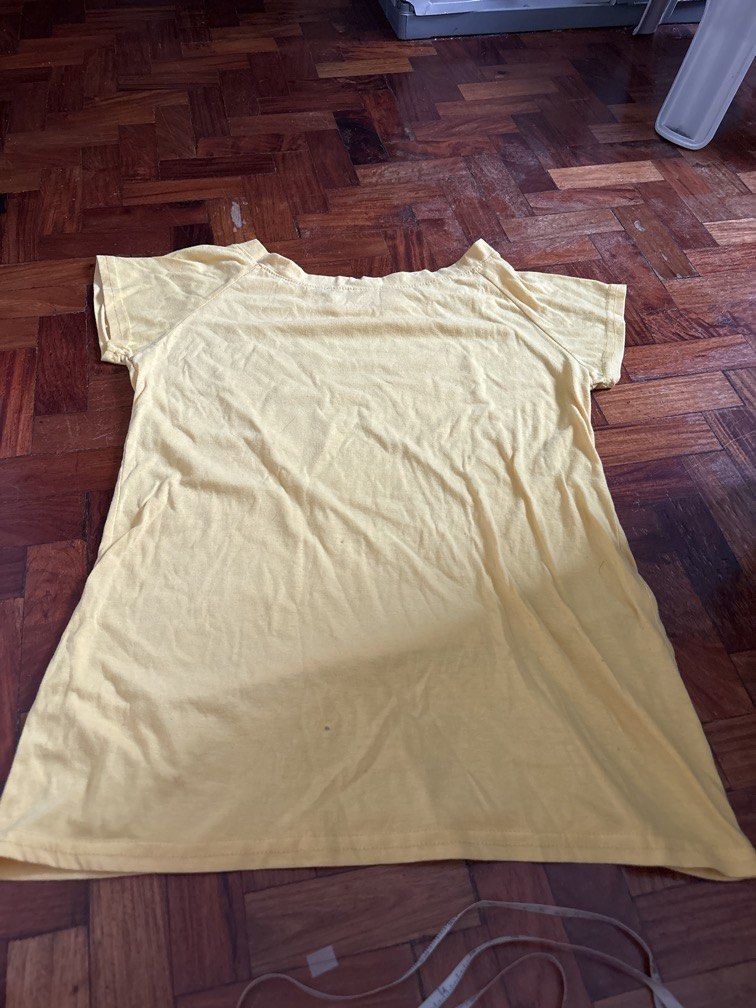 Yellow shirt with heart (Category: Others Tops) located in Manila. Submitted by vintageaccessories (Listing ID 1470939502, Image 2). Description: .