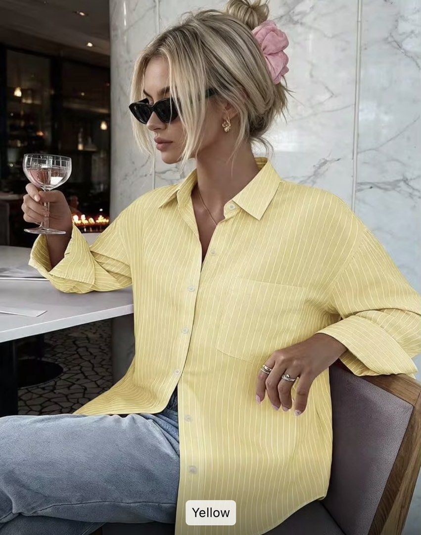 Yellow Striped Longsleeve Top (Category: Longsleeves) located in Manila. Submitted by juliaxgamboa (Listing ID 1471009491, Image 3). Description: .