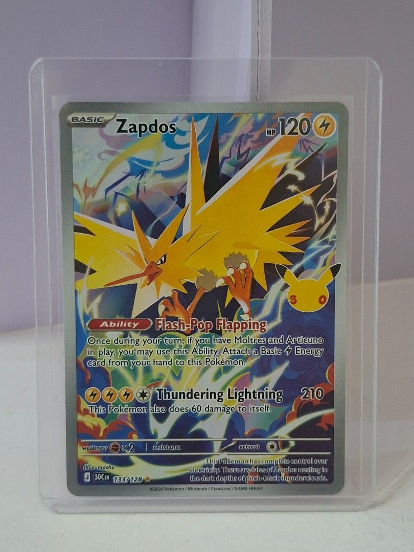 Zapdos, Moltres, Articuno Rare (Category: Raw Singles) located in Manila. Submitted by l0gersom (Listing ID 1471083249, Image 1). Description: FOR SALE❗️ 30th Celebration Payment Method: - Gcash - Maya - BPI Location: Meycauayan Bulacan.