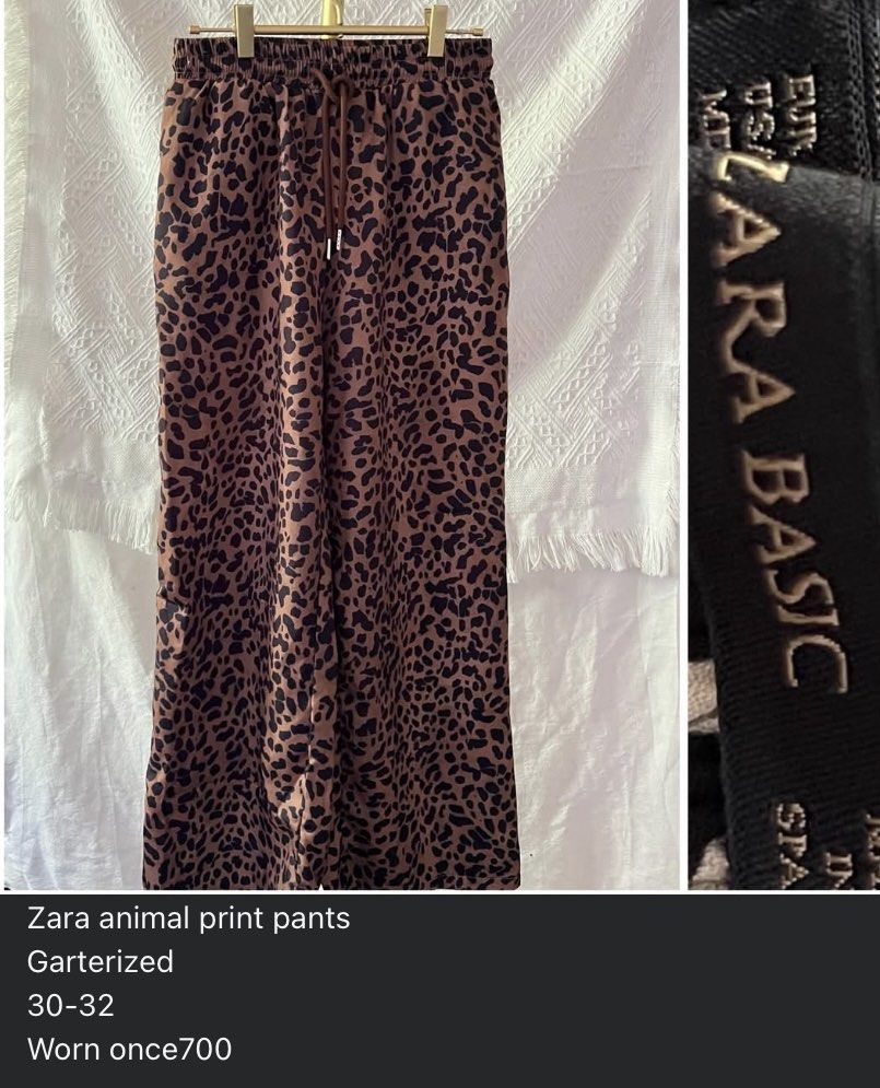 Zara garterized pants (Category: Other Bottoms) located in Santa Rosa. Submitted by dannie.warren (Listing ID 1470975229, Image 1). Description: Used once.