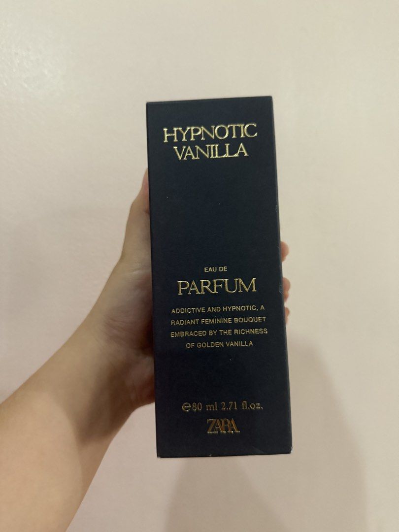 ZARA HYPNOTIC VANILLA PERFUME 80ml (Category: Fragrance & Deodorants) located in Manila. Submitted by mxz18821 (Listing ID 1470955373, Image 1). Description: Opened just to see item Buyer will cover sf Authentic.