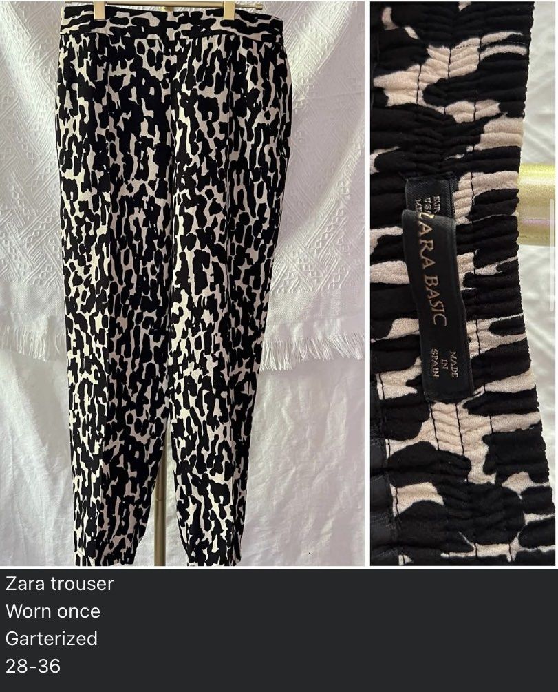 Zara printed pants (Category: Other Bottoms) located in Santa Rosa. Submitted by dannie.warren (Listing ID 1470975892, Image 1). Description: .
