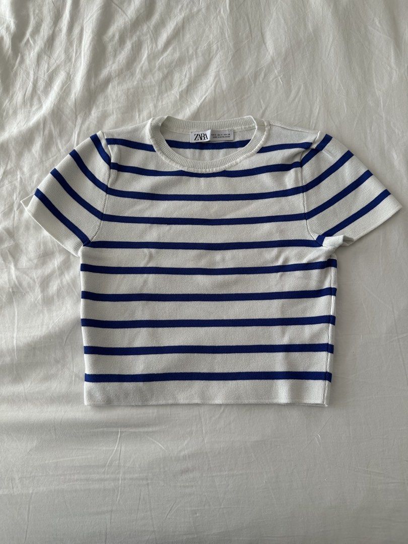 zara striped short sleeve shirt (Category: Shirts) located in Quezon City. Submitted by 49diam (Listing ID 1470957256, Image 1). Description: sf shouldered by buyer.