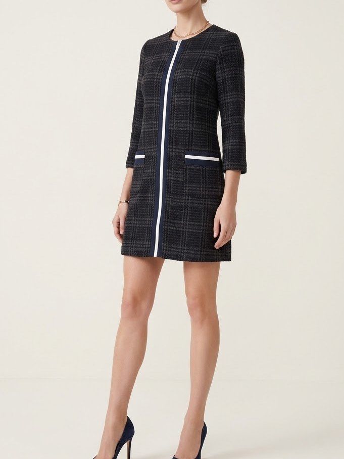 Zara Tweed Shift Dress (Category: Dresses) located in Cebu City. Submitted by kei.flmn (Listing ID 1470932644, Image 3). Description: 📌PLEASE READ BEFORE MAKING AN OFFER Excellent Condition (No issues) Size:Fits Small/Medium (S/M) - [x] Flat Lay Measurements (in inches): - [x] Bust: 36” | Waist: 34” (with pockets) - [x] Length Reference: Mannequin Height : 5’4” (First-come, first-served basis) Due to an increased number of joy reservers and fake