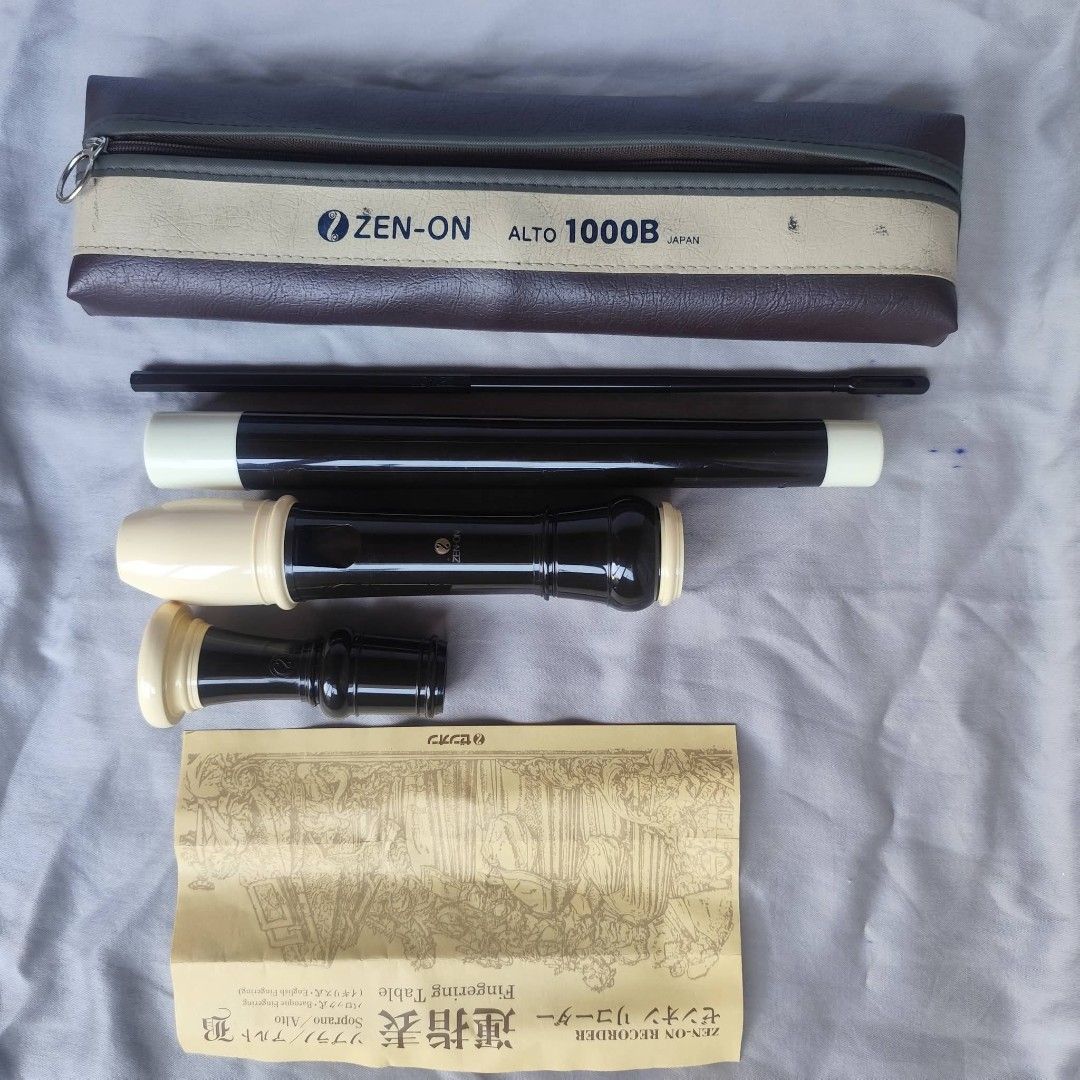 zen-on Alto 1000B (Category: Musical Instruments) located in Cavite. Submitted by goblinwares (Listing ID 1471075534, Image 2). Description: 🧌 GOBLIN WARES | ITEM NO. [C-002] ✨ [Zen-on Alto 1000B Recorder] Found something interesting? This little treasure might be just what you're looking for. 📦 ITEM DETAILS • Brand: [Zen-on] • Era: Unknown • Condition: Like New • Inclusions: -Original Leather Case -Original Finger Chart -Original Flute Cleanin