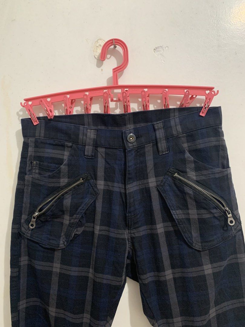 00s PPFM Check Gimmick Cargo Pants (Category: Chinos) located in Mandaluyong City. Submitted by vintizyteeshop (Listing ID 1465666650, Image 3). Description: 00s PPFM Check Gimmick Pants (Onii-Kei Style) Size: Medium NO ISSUE! RUSH! RUSH! FIXED FIXED!!.