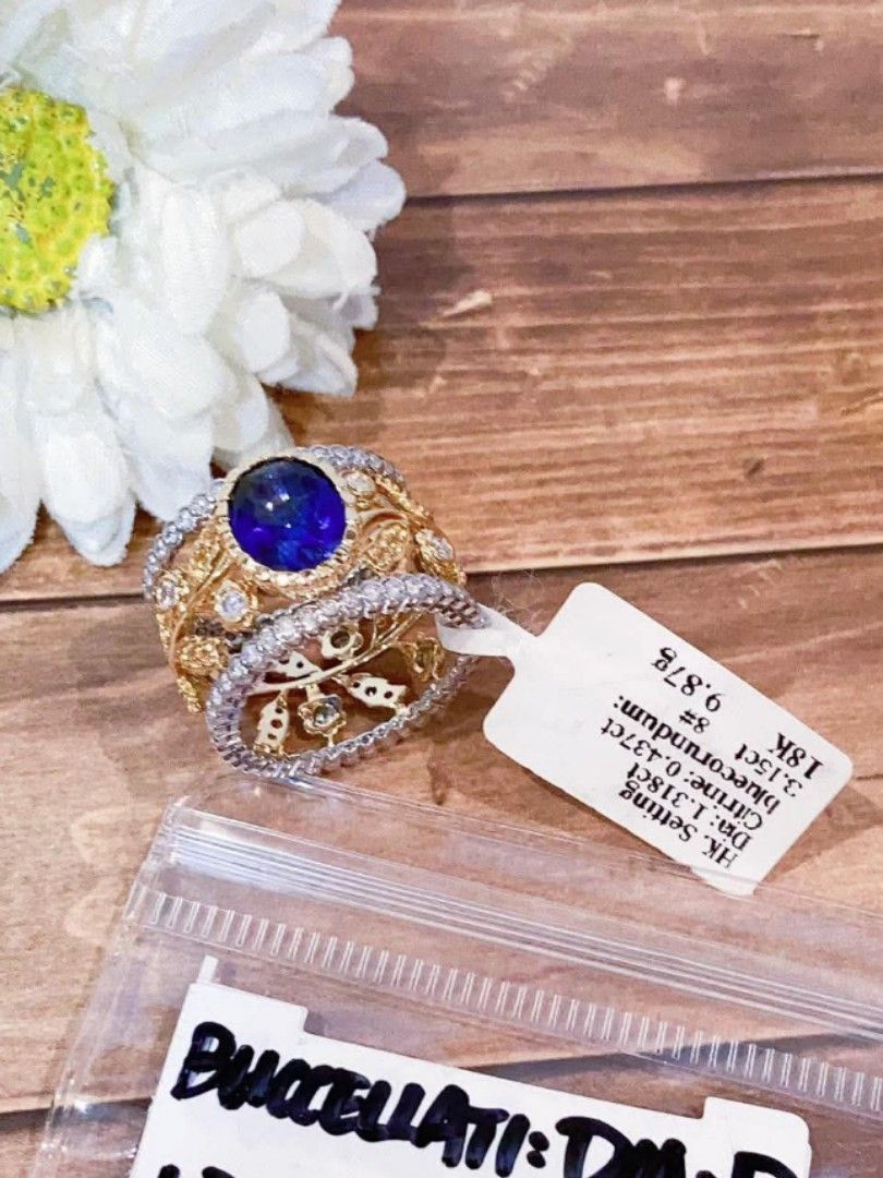18k HongKong setting gold buccellati diamond ring (Category: Rings) located in Manila. Submitted by bhelgoldseller2ndaccount (Listing ID 1465616476, Image 1). Description: New!!✨New!!✨New!! 18k HongKong setting Gold 15,300/g 💯pawnable/naisasanla 💯with high appraisal rate 💯good investment 💯Direct supplier price 👉OPEN for resellers 🌺please take time to evaluate their actual sizes and grams 👉Best panggift for all occasions ✅ Sold per grams no