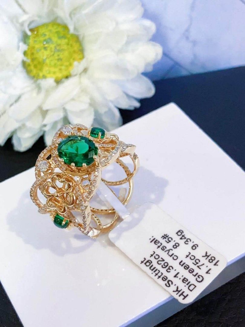 18k HongKong setting gold buccellati diamond ring (Category: Rings) located in Manila. Submitted by bhelgoldseller2ndaccount (Listing ID 1465617502, Image 2). Description: New!!✨New!!✨New!! 18k HongKong setting Gold 14,300/g 💯pawnable/naisasanla 💯with high appraisal rate 💯good investment 💯Direct supplier price 👉OPEN for resellers 🌺please take time to evaluate their actual sizes and grams 👉Best panggift for all occasions ✅ Sold per grams no