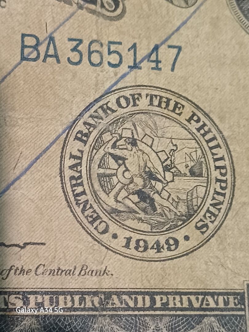 1949 10 PESO BILL (Category: Currency) located in Cavite. Submitted by coin_hunter.ph (Listing ID 1465651832, Image 2). Description: .