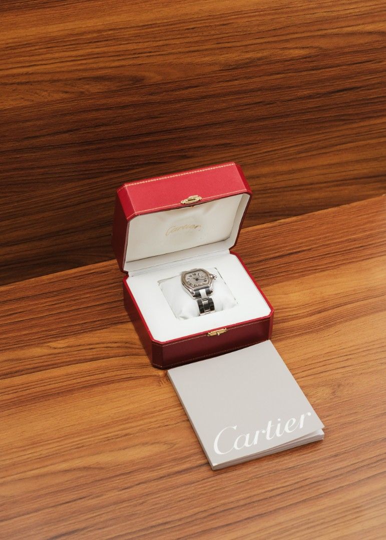 2002 Cartier Roadster w/ Box and Papers (Category: Luxury Watches) located in Manila. Submitted by windsorfinery (Listing ID 1465613870, Image 2). Description: Cartier Roadster W62000V3 2002 Automatic 38mm Stainless steel Sapphire Cartier bracelet Box: Yes Papers: Yes Others: 1-Year Mechanical Warranty by Windsor Finery Co. Cash Price: ₱218,000 ✔️ Layaway accepted ✔️ Credit cards accepted ✔️ Viewings accepted (Greenbelt, Makati) ✔️ Open for authe