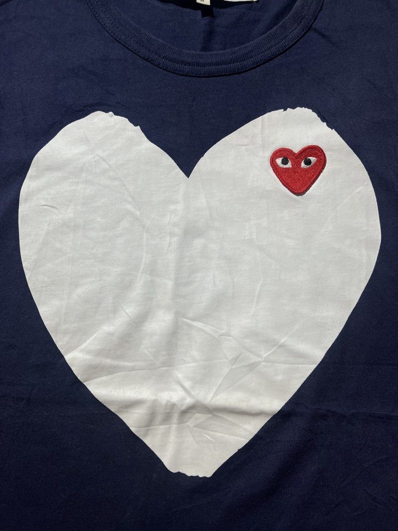 2009 CDG Play Big Heart Logo Tee (Category: Tshirts & Polo Shirts ) located in Quezon City. Submitted by metro_junkie.ph (Listing ID 1465710197, Image 3). Description: 2009 CDG Play Big Heart Logo Tee Size Medium on Tag (19.5 x 28) Can Pass as Excellent Condition Need Wash All Detail Posted 580 + SF.