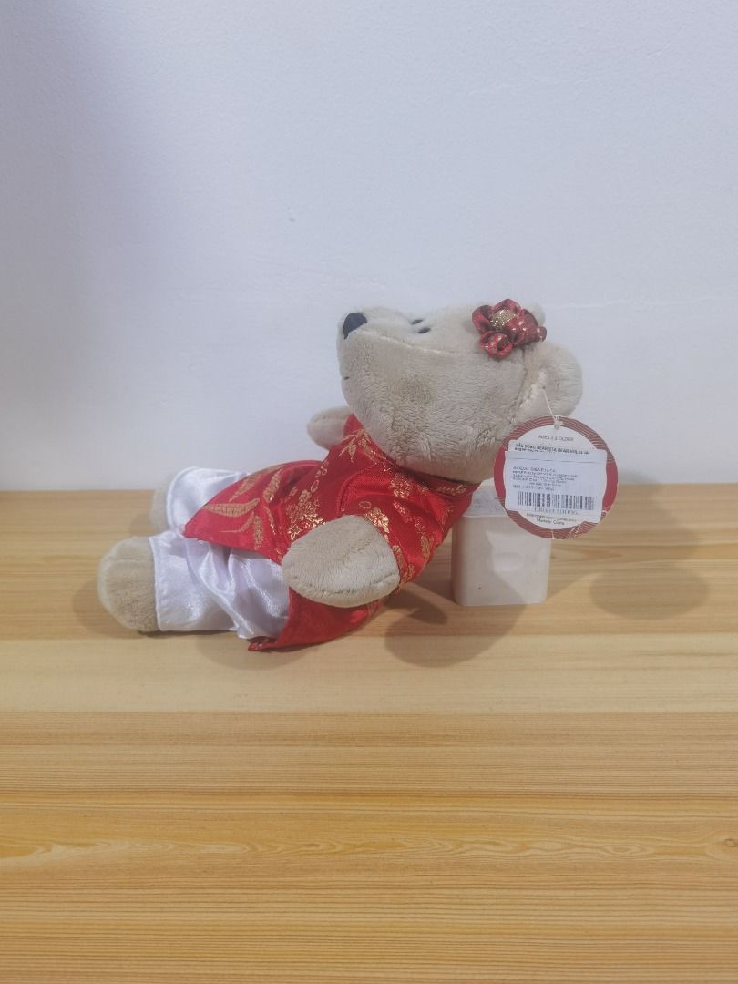 2013 Starbucks - Aodai Bearista Plush (Category: Plushies & Soft Toys) located in Taguig. Submitted by kalabasza (Listing ID 1465755451, Image 3). Description: 📌 This is a preloved item. Please manage your expectation. 📌 Actual item posted. 📌 Product Color may slightly vary due to Photographic Lighting. 📌 Location: Taguig 📌 MOP: GCash. Payment first before ship. 📌 MOD: J&T, LBC, GoGo or Lalamove. 📌 DF/SF at buyer's expense. 📌 No rush ship