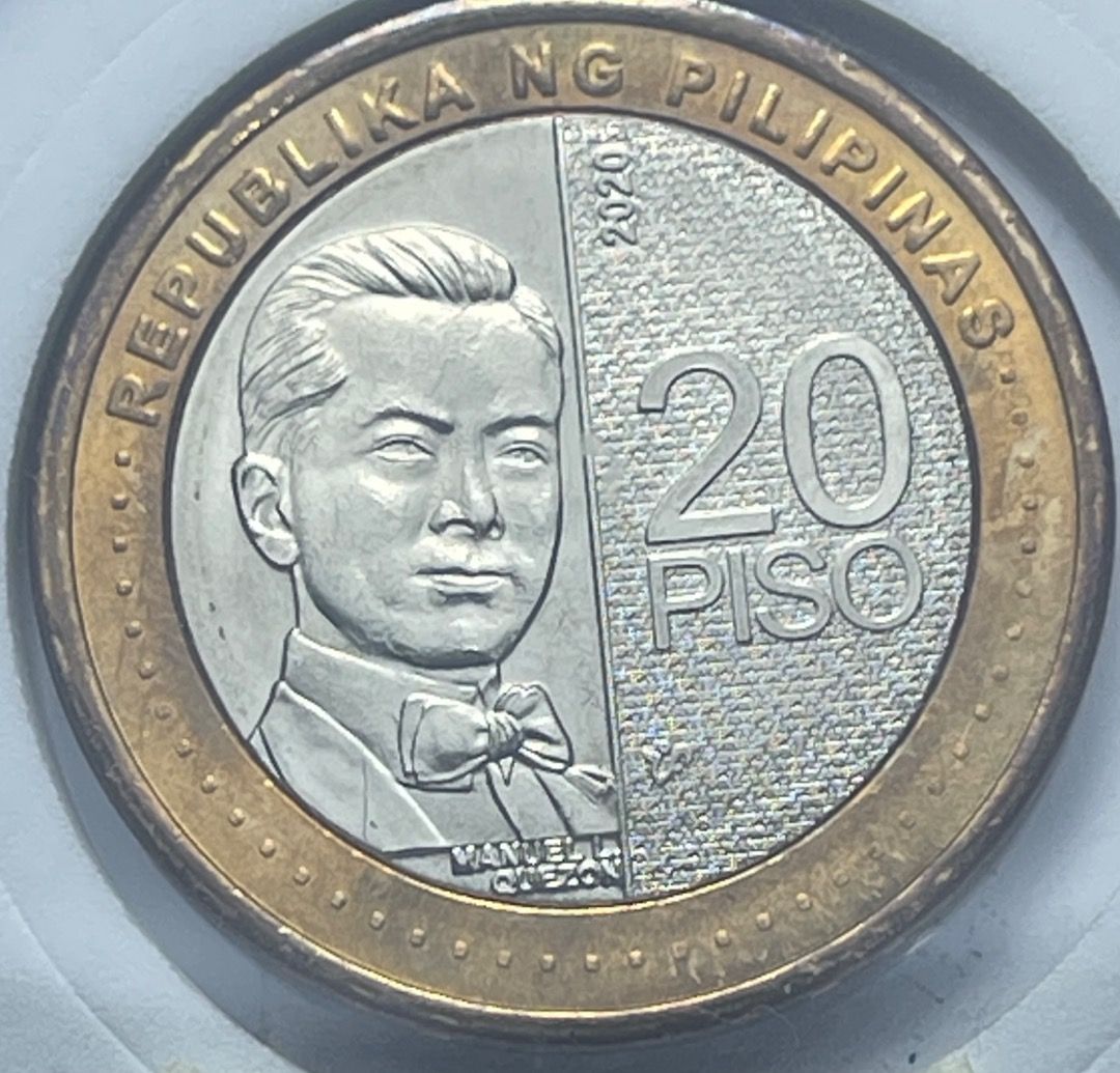 2020 Twenty Piso Coin High Mint Mark (Category: Currency) located in Mandaluyong City. Submitted by brightbear_6d8f63 (Listing ID 1465625474, Image 1). Description: Rare High Mint mark, error coin reverse.