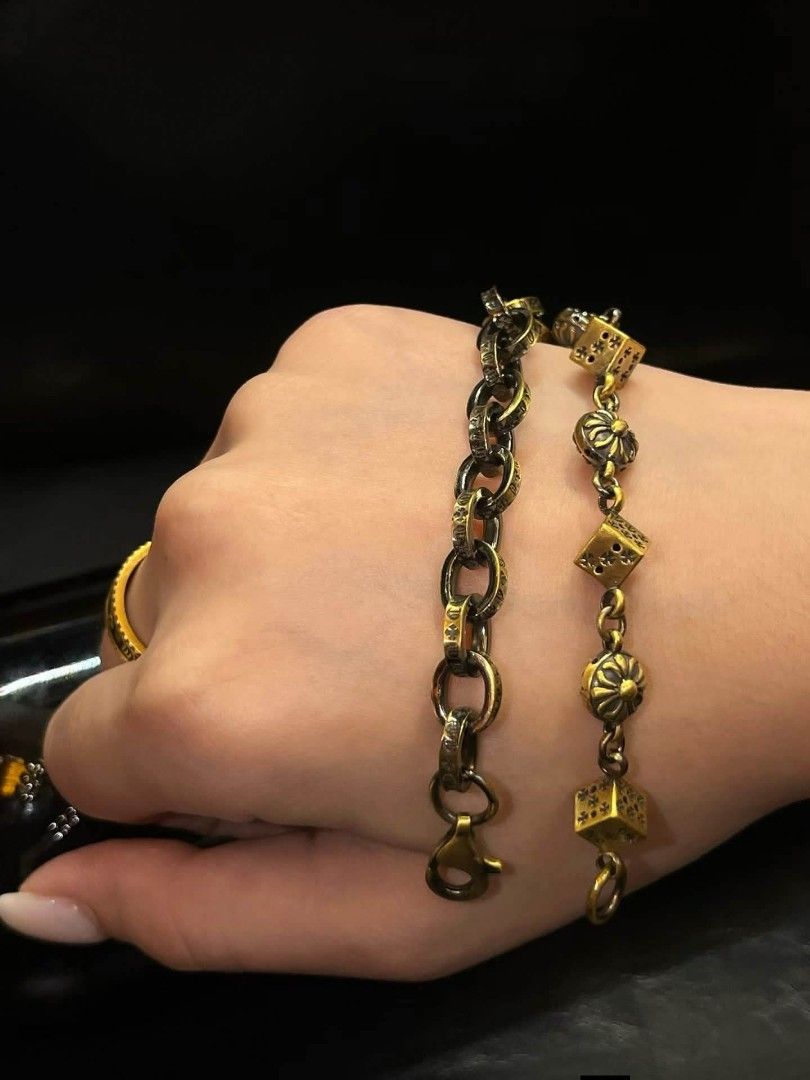 24karat Black Gold Chrome Hearts AB Chain (Category: Bracelets) located in Malolos. Submitted by keenhorse_ef38ab (Listing ID 1465609503, Image 3). Description: 7-10 days arrival 50% downpayment DM for price inquiries *PRICE MAY CHANGE WITHOUT PRIOR NOTICE *SOLD PER PIECE NOT PER GRAM APPROX 39 GRAMS NO MEETUP NO COD/COP Shipping via Lbc Only.