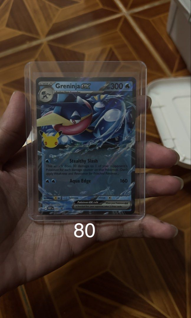 30th Celebration hits (Category: Raw Singles) located in Mandaluyong City. Submitted by geraldaguja123 (Listing ID 1462111330, Image 3). Description: SELLING 30th Celebration hits Jirachi ex SIR- 4,500 php Gholdengo IR- 120 php Greninja Ex promo - 80 php Jirachi Ex - 100 php Salamence ex - 100 php Mew ex- 300 php Pikachu ex- 90 php Sylveon ex promo- 60 php via lalamove.