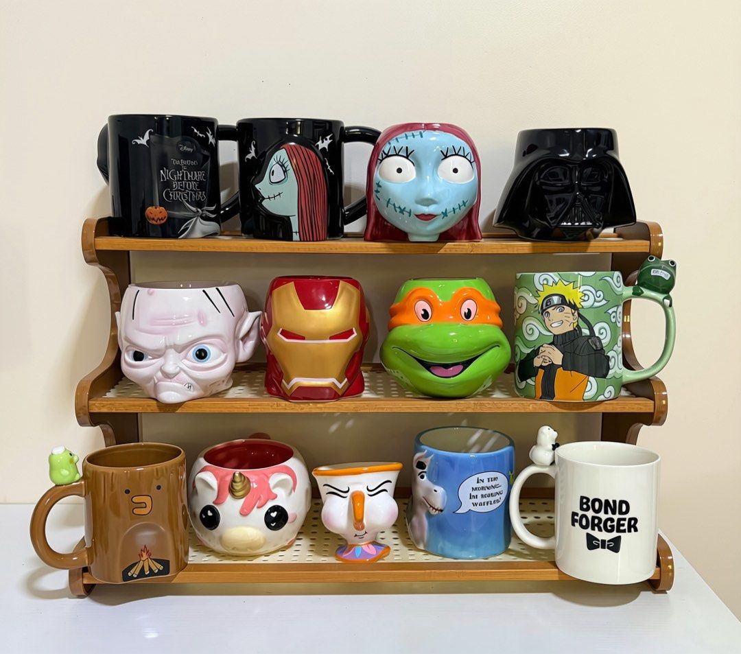 3D Character and Novelty Ceramic Coffee Mugs (Category: Coffee & Tea Tableware) located in Quezon City. Submitted by ar.sulit.finds (Listing ID 1465651380, Image 1). Description: - Huge collection of ceramic coffee mugs with various characters, pop culture icons, cute animals, and unique patterns - Features unique shapes and creative handles to choose from - Ideal for mug collectors, gift-giving, or brightening up your daily coffee routine - All 