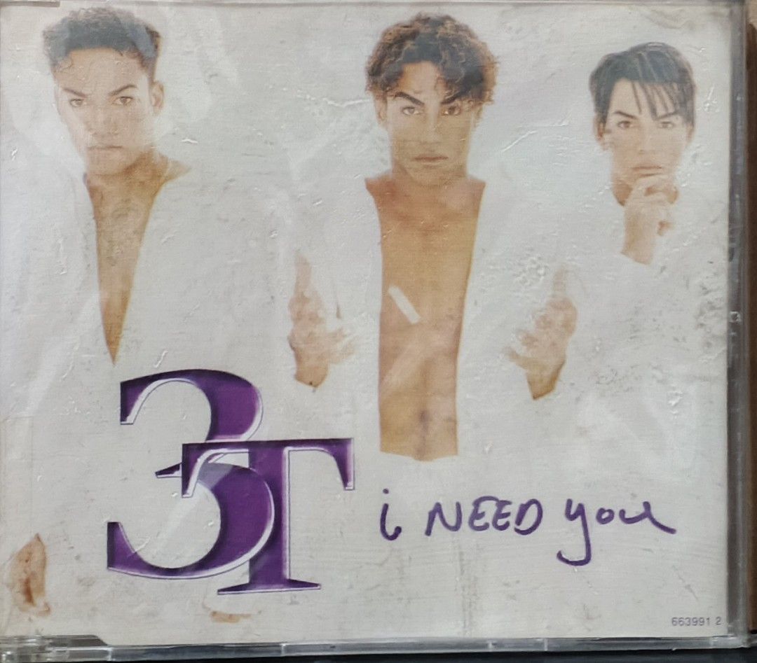 3T I Need You CD Single Album (Category: CDs & DVDs) located in Manila. Submitted by ruelcabrer77078 (Listing ID 1465687805, Image 1). Description: - Artist/Title: 3T CD Single featuring Michael Jackson - Key Tracks: "I Need You", "Why", plus Todd Terry remixes (4 tracks total) - Label/Pressing: Epic Records (Catalog #663648 5), Made in Austria - Condition: Jewel case has minor wear and scuffs; CD plays great - Perfect for: 90s R&B lovers and Jac