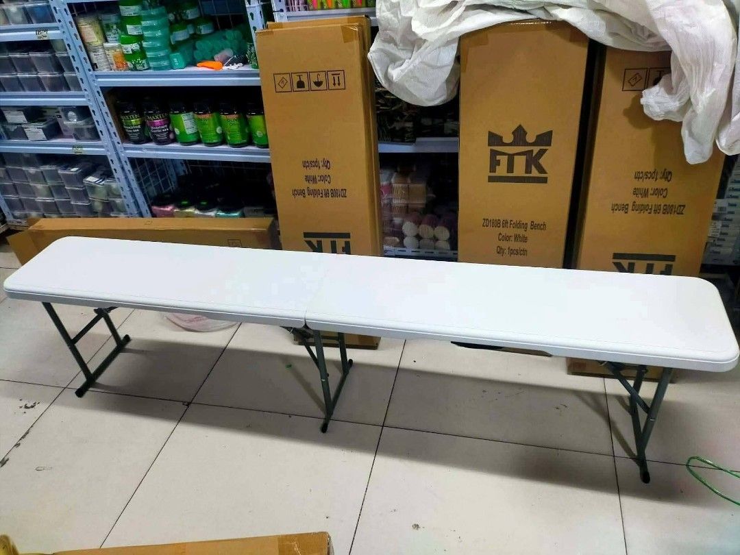6ft Folding Bench Fold in Half Banquet Bench Heavy Duty (Category: Chairs) located in Manila. Submitted by onlineshoppersph (Listing ID 1465622821, Image 1). Description: Pick Up: 999 mall phase 2 Pwede CASH ON DELIVER via LALAMOVE (shoulder nyo FEE lalamove) Resellers are welcome PM for inquiries #fypシ #fypchallenge #fypviralシ #highlight #highlightseveryone #gamitsakusina #GAMITSABAHAY #DivisoriaItems.