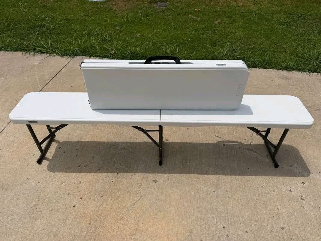 6ft Folding Bench Fold in Half Banquet Bench Heavy Duty (Category: Chairs) located in Manila. Submitted by onlineshoppersph (Listing ID 1465622821, Image 3). Description: Pick Up: 999 mall phase 2 Pwede CASH ON DELIVER via LALAMOVE (shoulder nyo FEE lalamove) Resellers are welcome PM for inquiries #fypシ #fypchallenge #fypviralシ #highlight #highlightseveryone #gamitsakusina #GAMITSABAHAY #DivisoriaItems.