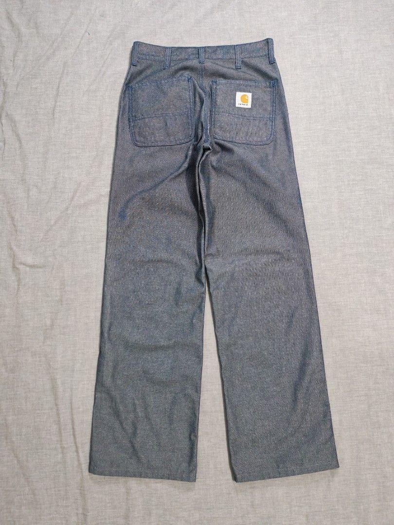 90s carhartt work pants (Category: Jeans) located in Baguio. Submitted by used_clothing2600 (Listing ID 1465687724, Image 3). Description: 90s carhartt work pants size 28 verygood condition measurements waist 14 inches front rise 12.5 thigh 11.5 knee 10 length 40 inseam 29.5 leg opening 9 P 1,480.