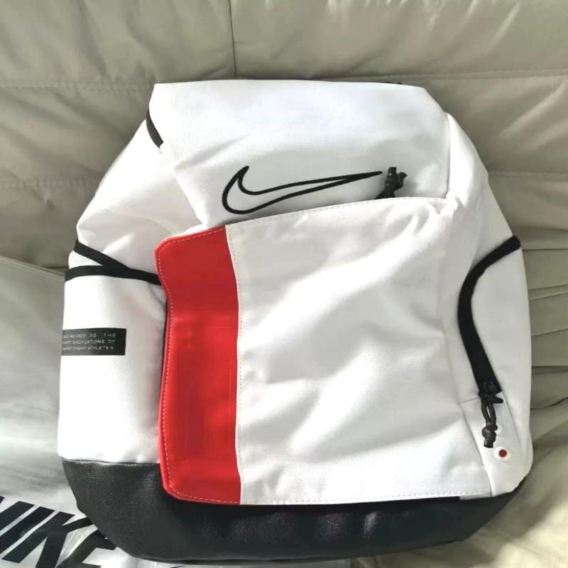 全新正貨Nike Elite Pro 大容量拼接背囊白色聚酯纖維籃球包男女同款, 男裝, 袋, 背包