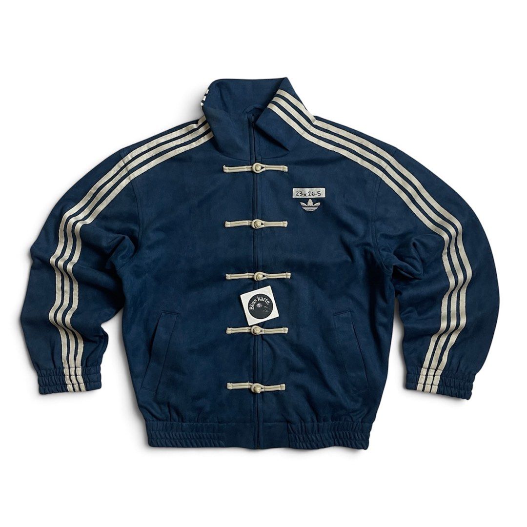 ADIDAS CNY BLUE JACKET MEDIUM (Category: Coats, Jackets and Outerwear) located in Taguig. Submitted by _blisskarte_ (Listing ID 1465684556, Image 1). Description: • width: 23 • length: 27 📍Guadalupe Cembo, Taguig 🚚Via J&T / Lalamove / Meet-up.