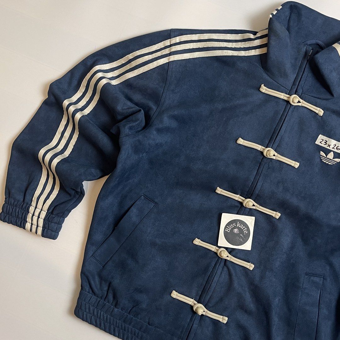 ADIDAS CNY BLUE JACKET MEDIUM (Category: Coats, Jackets and Outerwear) located in Taguig. Submitted by _blisskarte_ (Listing ID 1465684556, Image 3). Description: • width: 23 • length: 27 📍Guadalupe Cembo, Taguig 🚚Via J&T / Lalamove / Meet-up.