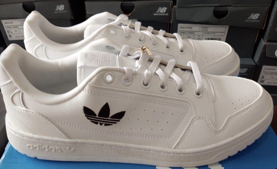 Adidas NY 90 Size 11.5 US (Category: Sneakers) located in Manila. Submitted by psalmcedri90524 (Listing ID 1465692693, Image 1). Description: Size 11.5 US / 44.5 - Color: Clean white with a black trefoil logo on the side - Style: Classic low-top court design for everyday wear - Details: Perforated side panels, tonal stitching, and white laces - Sole: Textured rubber outsole for reliable grip - Versatility: Goes with pretty much any casual outfit.
