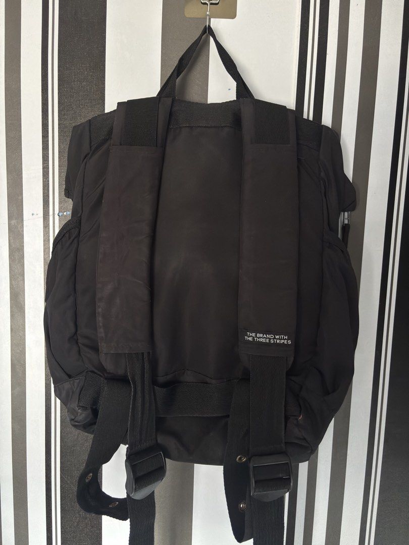 Adidas Tactical Flap Top Buckle Backpack - All Black (Category: Backpacks) located in Manila. Submitted by friedcrispybacon (Listing ID 1465735430, Image 2). Description: Issues are in the pics 8/10 Body condition Location: Dagupan City, Pangasinan • Local meet-up (nearby areas) Shipping Options: • J&T Express - Preferred (Payment First) • Lalamove COD - Preferred (Depends on the area • LBC Express (COD / COP) Payment First is accepted for all co