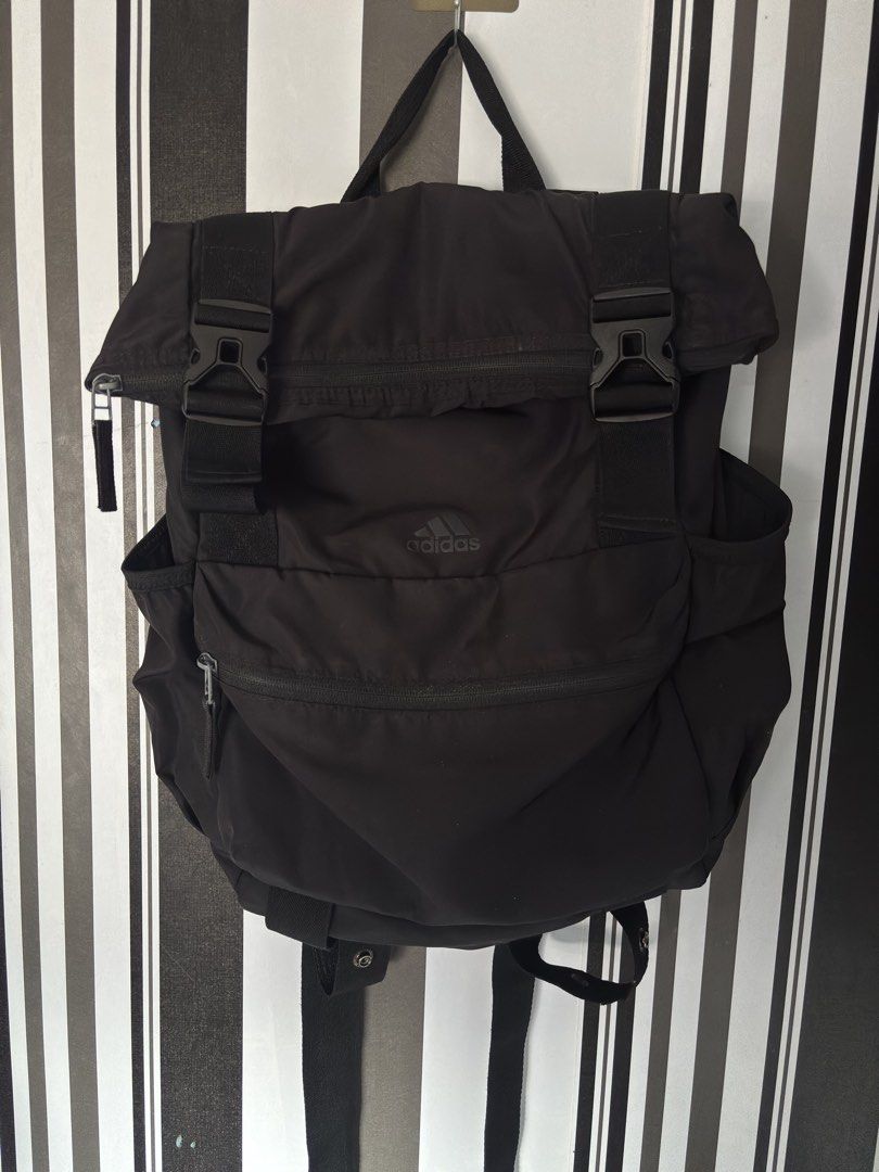 Adidas Tactical Flap Top Buckle Backpack - All Black (Category: Backpacks) located in Manila. Submitted by friedcrispybacon (Listing ID 1465735430, Image 1). Description: Issues are in the pics 8/10 Body condition Location: Dagupan City, Pangasinan • Local meet-up (nearby areas) Shipping Options: • J&T Express - Preferred (Payment First) • Lalamove COD - Preferred (Depends on the area • LBC Express (COD / COP) Payment First is accepted for all co
