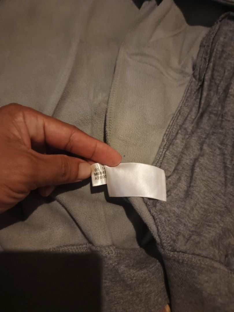 Adidas varsity jacket (Category: Activewear) located in Odiongan. Submitted by thriftngo26 (Listing ID 1465661846, Image 3). Description: appears to show an adidas gray and yellow snap-button knit baseball/varsity-style jacket with zippered side pockets..