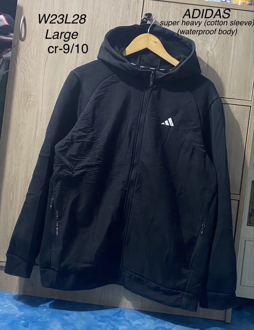 Adidas waterproof jacket fullzip (Category: Coats, Jackets and Outerwear) located in Binan City. Submitted by rnj_affordable (Listing ID 1465706407, Image 2). Description: excellent conditio super heavy .