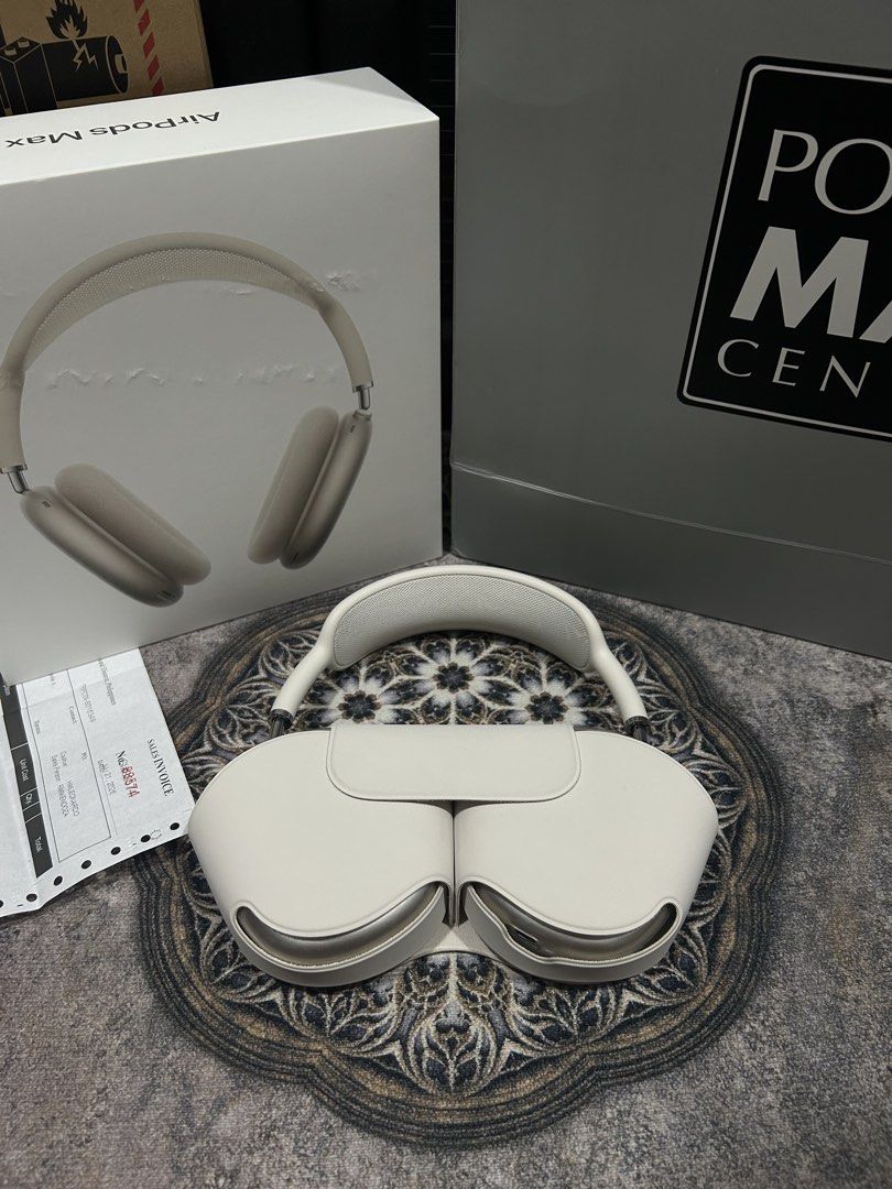 RUSH AirPods Max 2 from PowerMac (Category: Headphones & Headsets) located in Manila. Submitted by wadadamzvki (Listing ID 1465698307, Image 1). Description: orig price: ₱38,990 selling price: ₱20,490 AirPods Max 2 - Starlight - Updated to latest firmware - Under warranty (July, 2027) - Good as bnew inclusions: - Airpods itself - Original smart case - Original white box (same serial) - Original brown box (same serial) - Unused original type-c cor