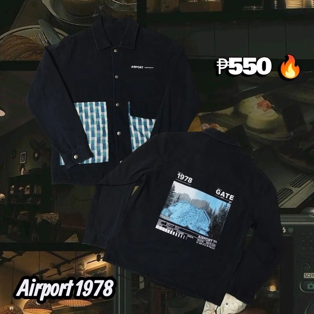 Airport 1978 Denim Jacket Designer Edition (Category: Coats, Jackets and Outerwear) located in San Pedro. Submitted by cooloset.mp4official (Listing ID 1465712262, Image 1). Description: Size Large-XL (Dm for Exact Measures) Condition: Brand New Color Rate: Black 10000/100 No Issues (Brand New) Heavy Denim Branded (Cursive Font, cannot determine) can go nego also. Just offer. Loc. Laguna.