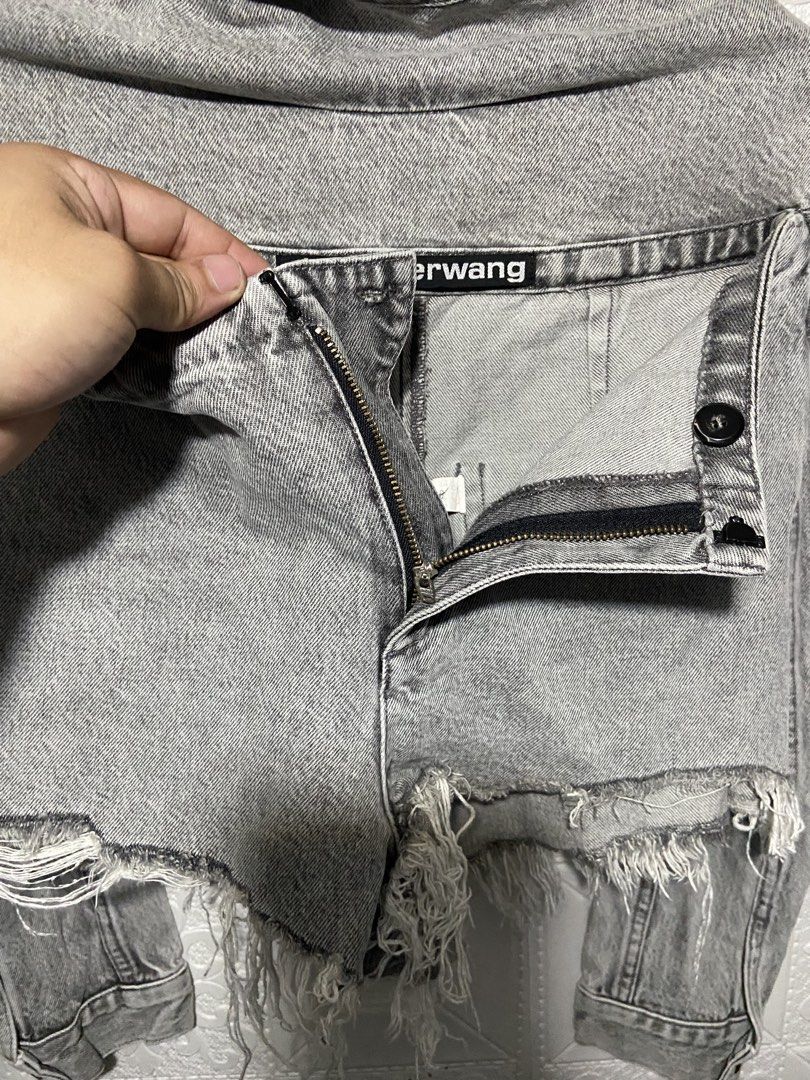 alexanderwang 2way denim with short (Category: Sets or Coordinates) located in Baguio. Submitted by stickygarments (Listing ID 1465651605, Image 3). Description: alexanderwang 2way denim with short condition:excellent size:small dimes:20x17 .