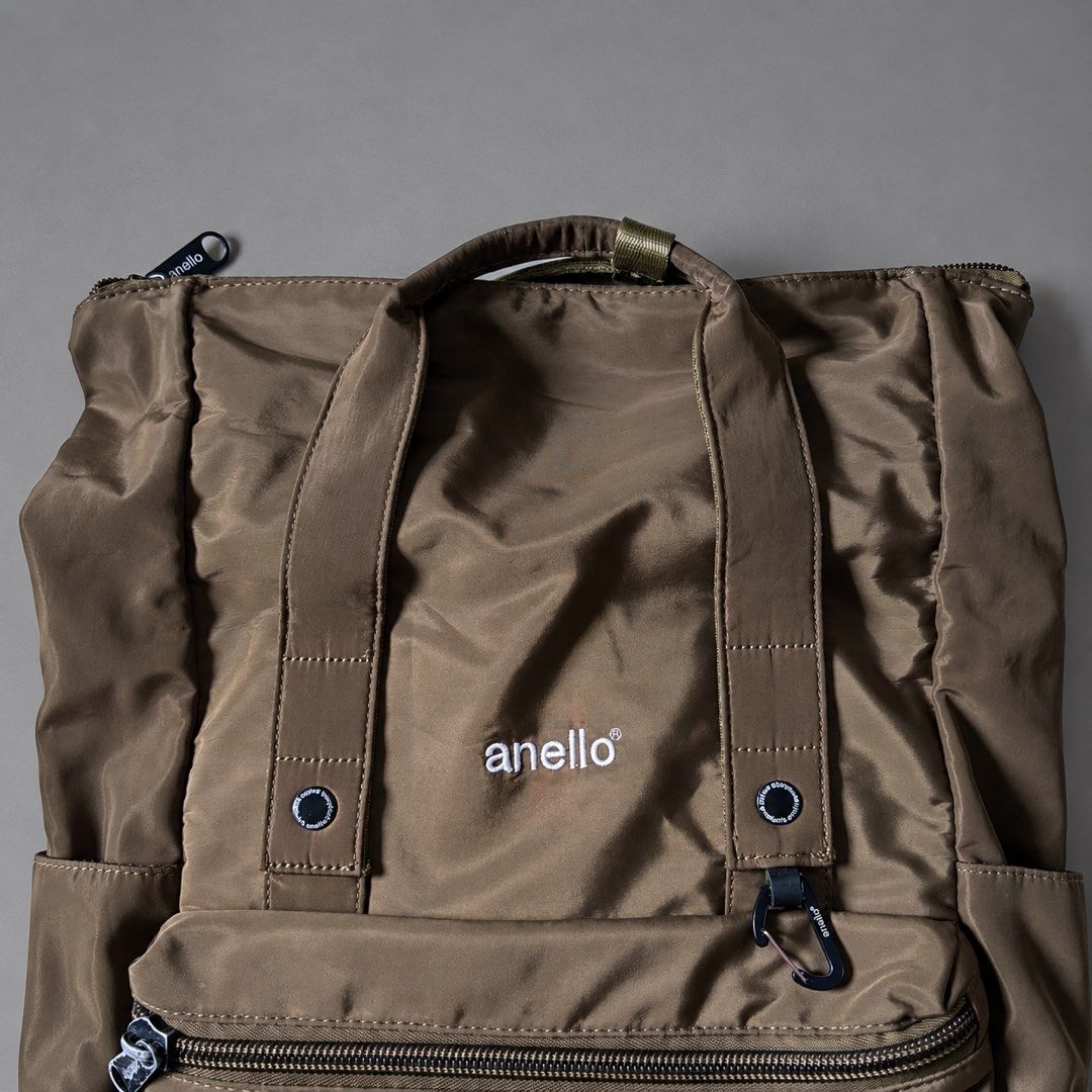 ANELLO BACKPACK (Category: Backpacks) located in Taguig. Submitted by clarrk95 (Listing ID 1465630379, Image 2). Description: Anello Backpack Height: 19inches Length: 11inches Depth: 4.5inches PRICE: ₱1,800 ONLY! FLAWS: minor hardware paint chip ✅ very good condition ✅ add shipping fee ✅ ignoring LP inquiry Shipping: Lalamove | J&T | LBC Location: Taguig📍 Payment: Gcash | Bank | Cash FB: THRFT IG: thrft_25 DM for more detailed pics.📩.