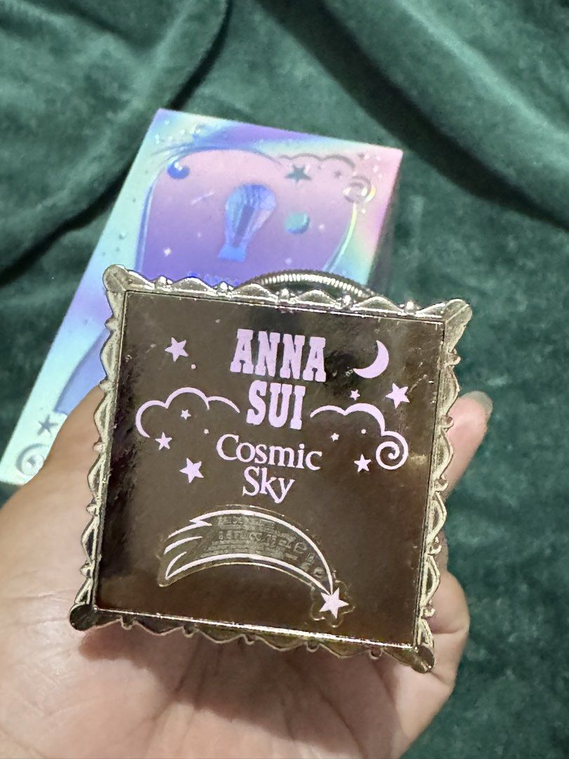 Anna Sui Cosmic Sky Eau De Toilette 75ml (Category: Fragrance & Deodorants) located in Marikina City. Submitted by virgo.bb (Listing ID 1465748563, Image 2). Description: - Authentic Anna Sui Cosmic Sky Eau de Toilette (75ml) - Stunning hot air balloon bottle design in iridescent blue and gold - Sweet and whimsical fragrance profile - Includes original holographic outer box - Spray nozzle is in perfect working condition - Well-kept and ready to s