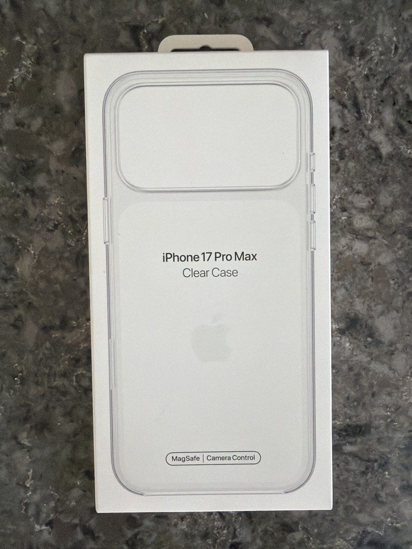 Apple iPhone 17 Pro Max Clear Case with MagSafe (Category: Cases & Sleeves) located in Manila. Submitted by wired_24x7 (Listing ID 1465617241, Image 1). Description: - 100% Original Apple Clear Case for iPhone 17 Pro Max - Brand new and factory sealed in original retail box - Built-in MagSafe compatibility for easy wireless charging - Precision cutout for the new camera control button - Transparent hard shell protects against everyday drops while