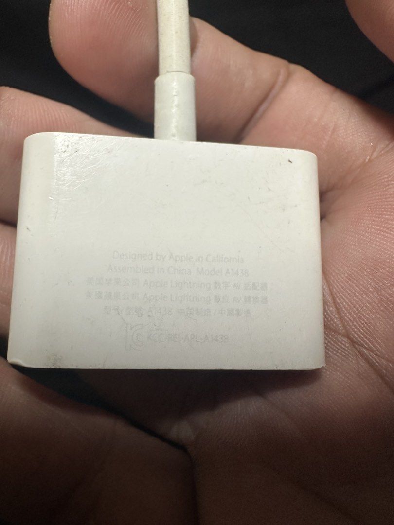 Apple Lightning Digital AV Adapter (Category: Monitor Screens) located in Manila. Submitted by raymartpalomar (Listing ID 1465585925, Image 3). Description: Loc-Katuparan Vitas Tondo .