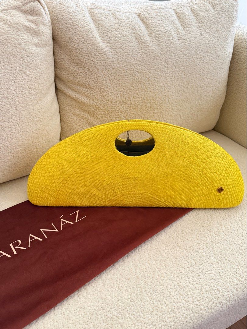 Aranaz Amor 2 Medium in Yellow (Category: Beach Bags) located in Paranaque City. Submitted by consciouscleanout (Listing ID 1465294753, Image 1). Description: Not a reseller! 🙂 SRP is 9,800 - Brand new and unused. Comes in its original packaging, complete with tags - Bought from Aranaz Greenbelt RFS: impulsively bought this and realized I won’t be able to use it anytime soon Price posted is final. Would rather keep than sell low.