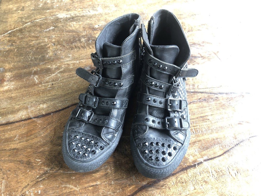 ASH vicious black studded sneaker shoe (Category: Shoe inserts) located in Tarlac. Submitted by ellefinds000 (Listing ID 1465661268, Image 1). Description: can fit 36 accepting offers!.