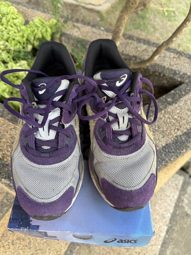 Asics Gel NYC x Awake NY (Category: Casual Shoes) located in Davao. Submitted by jawn.wick (Listing ID 1465652187, Image 3). Description: - Model: ASICS GEL-NYC x Awake NY - Colorway: Pure Silver and Gothic Grape - Size: US 6 Men's - buyer will shoulder shipping.
