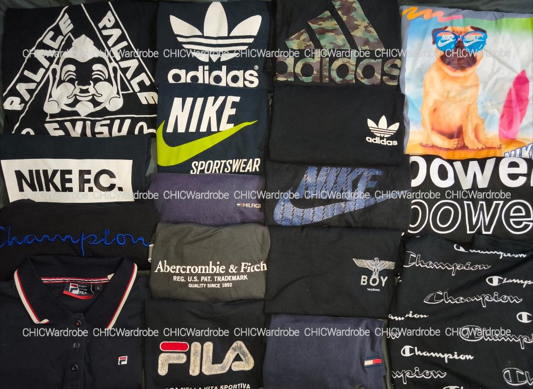 Assorted Branded T-Shirts and Polo Shirts Bundle (Category: Tshirts & Polo Shirts ) located in Manila. Submitted by chicwardrobeph (Listing ID 1465754906, Image 1). Description: - For take all only - 44pcs preloved/ thrifted item - Mix shirt,polo ,polo dress - Loc: Antipolo Rizal - Shipping via J&T / Tiktok checkout / Pick up - M3ss3nger for video.