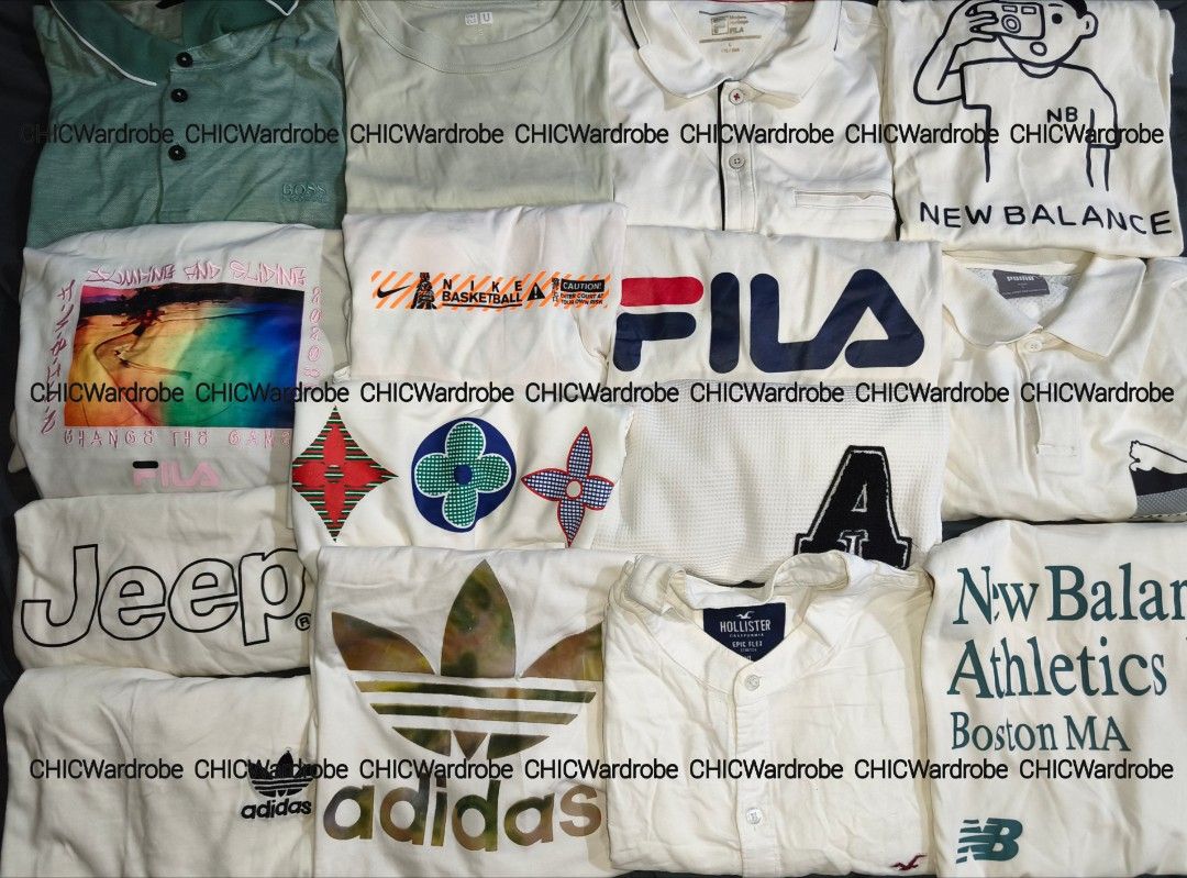 Assorted Branded T-Shirts and Polo Shirts Bundle (Category: Tshirts & Polo Shirts ) located in Manila. Submitted by chicwardrobeph (Listing ID 1465754906, Image 2). Description: - For take all only - 44pcs preloved/ thrifted item - Mix shirt,polo ,polo dress - Loc: Antipolo Rizal - Shipping via J&T / Tiktok checkout / Pick up - M3ss3nger for video.
