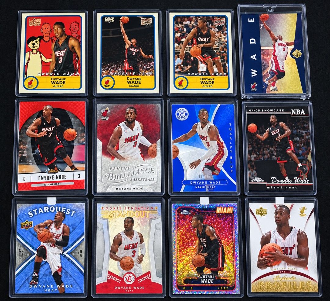 Assorted characters (Category: Raw Singles) located in Manila. Submitted by kg613 (Listing ID 1465616726, Image 1). Description: Dwayne wade rookie card Lot sale Free base card Location Paranaque.